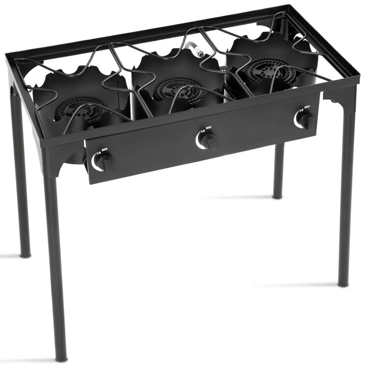 3 burner shop propane stove